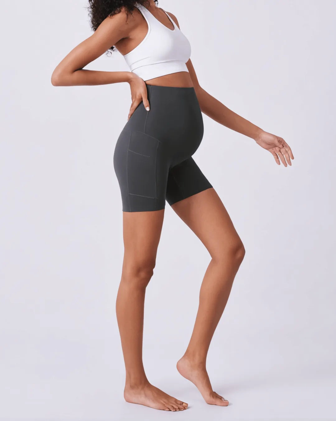 Short de Grossesse d’Été – Léger, Doux et Pratique avec Poches